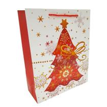 Sacola de Presente Natalina 32 x 16 x 12 cm Mod 9 - Quanhe Sacola de Presente Natalina 32 x 16 x 12 cm Mod 9 - Quanhe