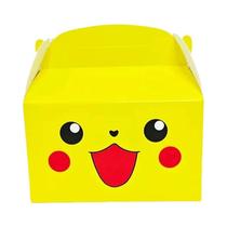 Sacola De Presente Para Festa De Aniversário Infantil Pokémon Pikachu Charmander Squirtle Com Doces