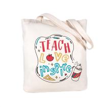 Sacola de Presente para Professores ELEGANTPARK - Teach Love Inspire - Marfim Sacola de Presente para Professores ELEGANTPARK - Teach Love Inspire - Marfim