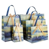 Sacola de presente, sacola de papel Starry Sky, pacote com 5, papelão, 600g, 5 tamanhos Sacola de presente, sacola de papel Starry Sky, pacote com 5, papelão, 600g, 5 tamanhos