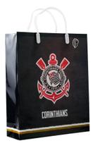 Sacola De Presentes Escudo Time 33x9x27cm - Corinthians