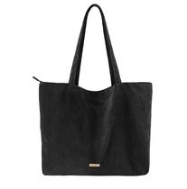 Sacola de veludo VANDEL para mulheres e homens com zíper e bolsos