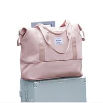 Sacola de viagem Foldie Large impermeável para mulheres rosa