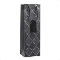 Sacola De Vinho Garrafa Presente De Papel Reforçada 40x12x9 - Hxt Sacola De Vinho Garrafa Presente De Papel Reforçada 40x12x9 - Hxt