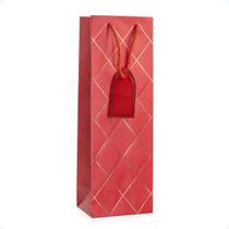 Sacola De Vinho Garrafa Presente De Papel Reforçada 40x12x9
