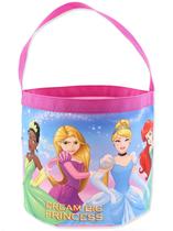Sacola Disney Princess Girls dobrável de nylon rosa
