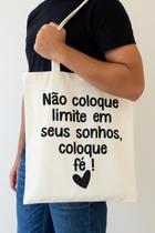 Sacola Ecobag Algodão Frase Motivacional Sustentável