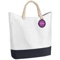 Sacola Ecobag em Poliéster e Alça de Corda Sea TopGet