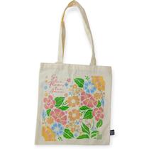 Sacola Ecobag Florecer Bolsa Feminina Estampada Multiuso Cor:Se Tem Flor, Tem Amor