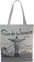 Sacola Ecobag Lembrança Rio De Janeiro Cristo Algodão Cru