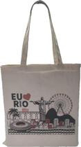 Sacola Ecobag Lembrança Rio De Janeiro Cristo Algodão Cru