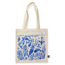 Sacola Ecobag Mar Doce Lar Bolsa Feminina Estampada Multiuso Cor:Banho de Mar