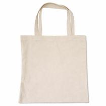 Sacola Ecobag Supermecado Feira Livre Algodão Cru 37x37cm Personalizável Reutilizável Sustentável