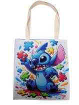 sacola ecobag tecido tema autista