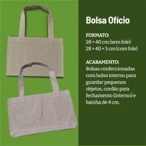 Sacola Ecológica Tipo Premium Ofício Com Fole Linha Reciclados