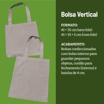 Sacola Ecológica Tipo Premium Vertical C/ Fole - Linha Reciclados