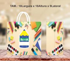 Sacola em papel personalizada cores variadas