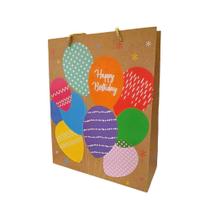 Sacola/Embalagem Happy Birthday 32x26x10cm Mod 2 - Quanhe