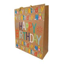 Sacola/Embalagem Happy Birthday 32x26x10cm Mod 4 - Quanhe