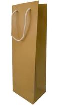Sacola/Embalagem Vinho Presente 36x12x8cm Dourado - Quanhe