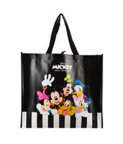 Sacola Feira Reutilizável Preto Turma Mickey 44x49.5cm Disney