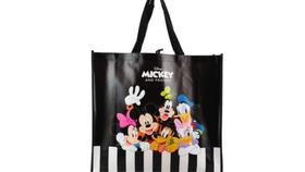 Sacola Feira Reutilizável Preto Turma Mickey 44X49.5Cm Sacola Feira Reutilizável Preto Turma Mickey 44X49.5Cm
