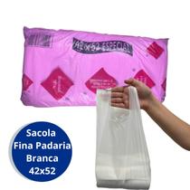 Sacola Fina Padaria Branca 42x52 com 1000 unidades