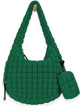 Sacola GASSDA Puffer acolchoada de nylon para mulheres verde floresta