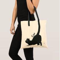 Sacola Gato Eco Bag de ombro Cat Lover - Saara Online
