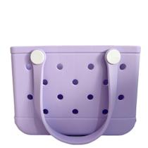 Sacola GBB Rubber Small Beach Bag impermeável roxa clara