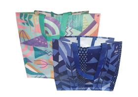 Sacola Gigante + Sacola Grande Ráfia Ecobag Retornável B4u Sacola Gigante + Sacola Grande Ráfia Ecobag Retornável B4u