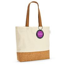 Sacola Grande em Algodão Reciclado e Cortiça 46x38cm Iberia TopGet