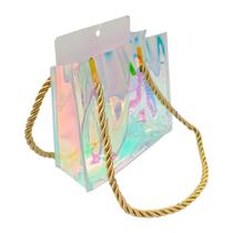 Sacola Holográfica Bolsa Embalagem Presente 11,5X9,5X4,5CM