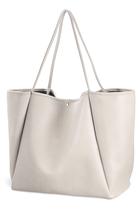 Sacola HOXIS de couro PU de tamanho grande para mulheres Ivory Sacola HOXIS de couro PU de tamanho grande para mulheres Ivory