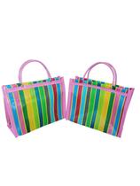 sacola infantil de nylon multicoloridas sacola infantil de nylon multicoloridas