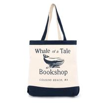 Sacola Jay Franco Whale of a Tale Canvas 41x36cm Navy