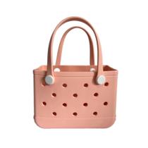 Sacola JIREST Rubber Small Beach impermeável rosa claro Sacola JIREST Rubber Small Beach impermeável rosa claro