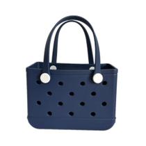 Sacola JIREST Rubber Small Beach Waterproof Travel Bag Blue