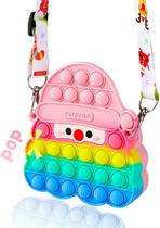 Sacola Jumbo Pop Poppers Pop its Fidget Sensory Handbags, Bolsas femininas Push Bubble Popitsfidgets Fidget de tamanho grande, enorme bolsa mega gigante Push Pop Bubble para meninas, mulheres, crianças