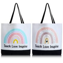 Sacola Jutom Teacher Appreciation Gift, pacote com 2 pacotes de lona