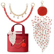 Sacola Kaitiaki, 4 peças, kit de charme Red Cherry Pop