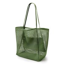 Sacola KALIDI Beach Mesh Hobo dobrável 23L para mulheres
