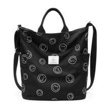 Sacola KALIDI Corduroy Large Messenger Ombro Feminina Preta