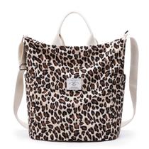 Sacola KALIDI Corduroy Large Messenger Shoulder Feminina Leopard
