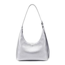 Sacola KALIDI Crescent Vegan Leather para mulheres (prata)