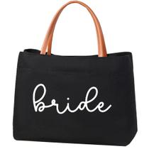Sacola kifasyo Bride Canvas 39x18x28cm Branca Preto Sacola kifasyo Bride Canvas 39x18x28cm Branca Preto