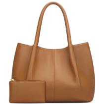Sacola KKXIU - Bolsa de Ombro Vegana Marrom para Mulheres Sacola KKXIU - Bolsa de Ombro Vegana Marrom para Mulheres