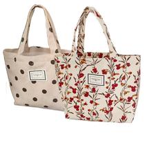 Sacola Kovewon Corduroy Floral Small para mulheres, 2 peças