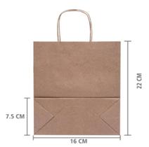 Sacola Kraft 10 UNIDADES ALTA QUALIDADE Tamanho Pp: 22x16x7,50 Sacola Kraft 10 UNIDADES ALTA QUALIDADE Tamanho Pp: 22x16x7,50