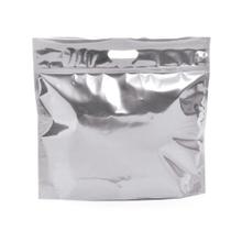 SACOLA LAM C/ZIPER 46x43+5 SANF PRATA C/1 UN